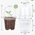Self-Watering Cup with Dome & Wick